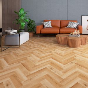 Piso Vinílico SPC Indie Chevron Natural 600x150 mm