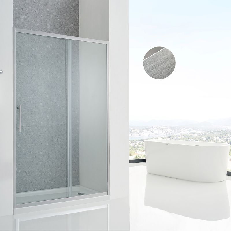 Baños-Mampara-Aura-Brushed-de-Corredera-1400x1950-mm