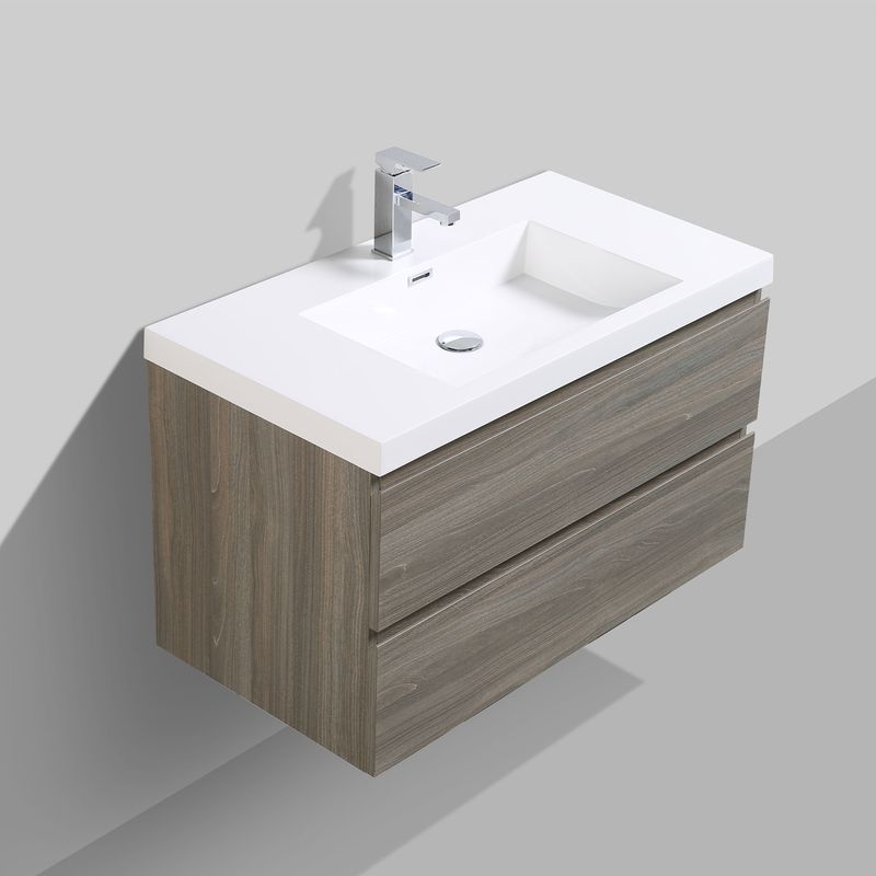 Baños-Mueble-de-Baño-City-con-Lavamanos-Blanco-y-Desague-Base-Maple-Grey-1000-mm