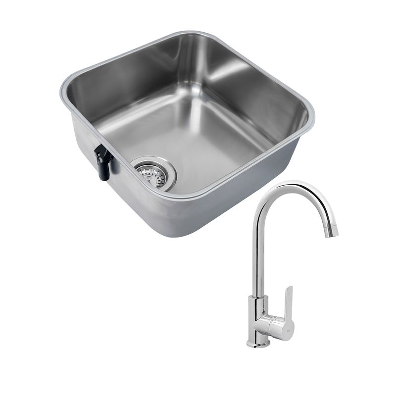 Cocina-Lavaplatos-Bajo-Encimera-Tekaway-con-Griferia-40x40-cm