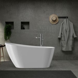Tina Isla Allure-T Blanco Brillo  170x80x72 Cm