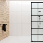 Baños-Mampara-Ducha-Fija-Varese-Impresion-Digital-Negro-Mate-100x190-cm