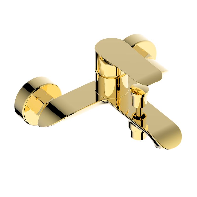 Baños-Monomando-Tina-Expuesto-Urban-Acabado-Dorado