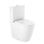 Baños-WC-Blanco-Ona-a-Muro-Descarga-Dual-Rimless