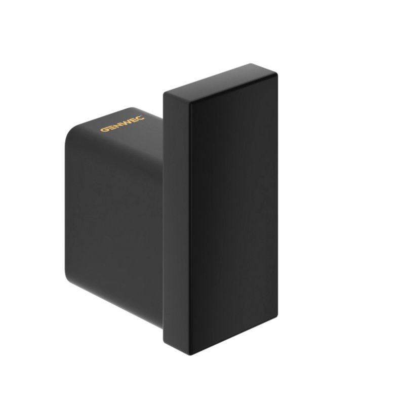 Baños-Percha-simple-Pompei-Inox-304-Negro-Mate