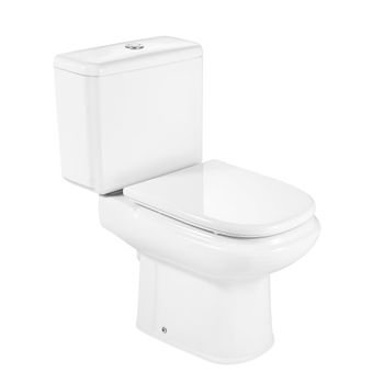 WC Descarga a Muro 18 cm Dama Blanco 405x685x745 mm