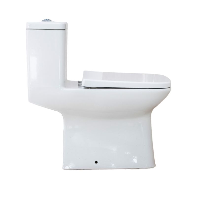 Baños-WC-Kubik-One-Piece-Descarga-Muro-con-Asiento-y-Fijaciones-Blanco