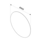 Baños-Espejo-Sharon-round-borde-Dorado-Ø800mm-con-Led