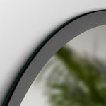Baños-Espejo-Sharon-Round-borde-Negro-mate-Ø800mm-con-Led