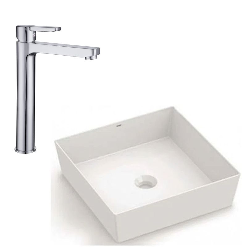 Baños-Lavamanos-Sobre-Encimera-Platinum---Griferia-Trento-Alta