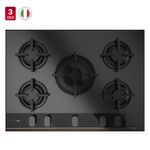Cocina-Encimera-Cristal-Gas-Linea-Infinity-G1-Negro-Mate-70cm
