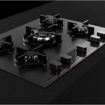 Cocina-Encimera-Cristal-Gas-Linea-Infinity-G1-Negro-Mate-70cm