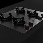 Cocina-Encimera-Cristal-Gas-Infinity-G1-Negro-Mate-60cm