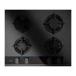 Cocina-Encimera-Cristal-Gas-Infinity-G1-Negro-Mate-60cm