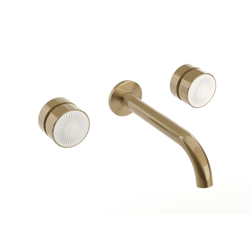 Baños-Griferia-a-Muro-triforo-Equilibrium-Bronce-Satinado