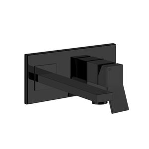 Grifo de Lavamanos Rettangolo K a Muro Black XL