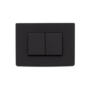 Placa Armada Blue Conmutador 9/24 Doble Teclón 119x86 mm