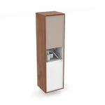 Baños-Mueble-Botiquin-Columna-Kyle-Color-Cafe-con-2-Puertas-Blanco-y-Gris-330x1200-mm