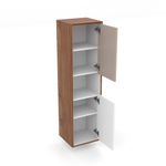 Baños-Mueble-Botiquin-Columna-Kyle-Color-Cafe-con-2-Puertas-Blanco-y-Gris-330x1200-mm