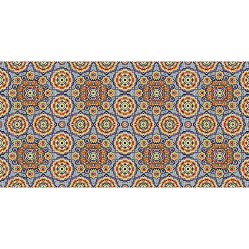 Pisos-y-Muros-Ceramica-Muro-Play-Mandala-Naranjo-Azul-Brillante-30x60-cm
