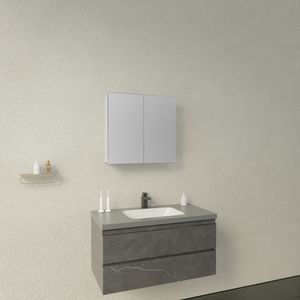Mueble Botiquín blanco Idris 66x63x15 mm