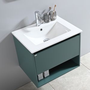 Mueble Queen 600 1 Cajón y Repisa Cadet Green