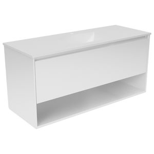 Mueble de Baño Delfos 1 Cajón y Repisa Blanco 1200 mm con Lavamanos