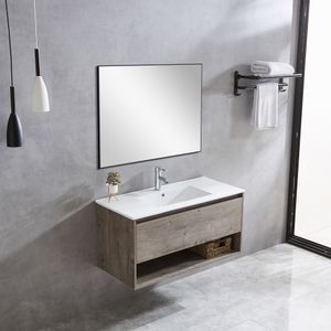 Mueble de Baño Queen 1 Cajón y Repisa Grey OAK 700 mm con Lavamanos