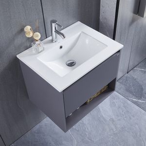 Mueble de Baño Queen 1 Cajón y Repisa Silver Grey 700 mm con Lavamanos