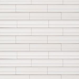 Cerámica Muro Stripes Ice White Mate 7.5x30 cm