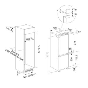 Congelador Panelado Monodoor Mythos 330 Blanco