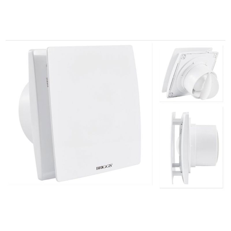 Baños-Extractor-Aire-Techo-Pared-4--12v-con-Sensor-de-Humedad-y-Timer