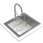 Cocina-Lavaplatos-Empotrable-Diamond-RS15-Stone-Gray