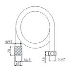Instalacion-y-Repuestos-Flexible-Ducha-Doble-Cierre-Universal-Cromo-150-mm