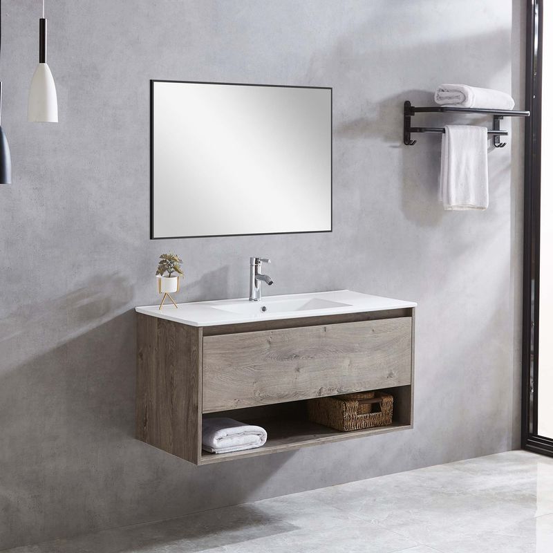 Baños-Mueble-de-Baño-Queen-1-cajon-y-repisa-con-Lavamanos-Grey-Oak-600-mm