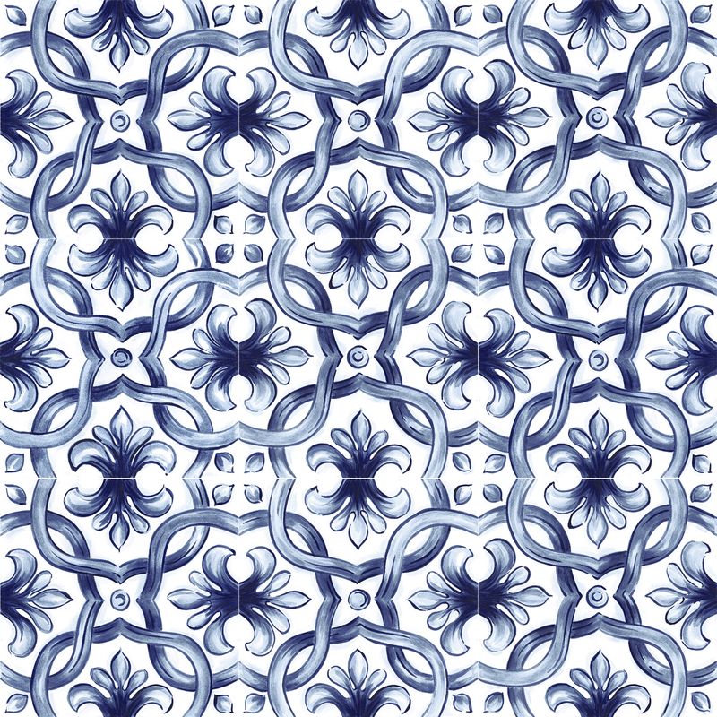 Pisos-y-Muros-Porcelanato-Amuri-Decoro-Maiolica-Blanco-Azul-Brillante-20x20-cm