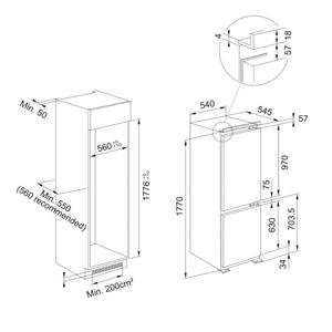 Refrigerador Panelado Mythos 320 Blanco