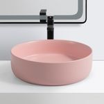 Baños-Lavamanos-de-Sobreponer-Dream-Pink-Redondo-sin-Rebalse-400x400x120-mm