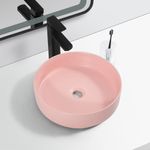 Baños-Lavamanos-de-Sobreponer-Dream-Pink-Redondo-sin-Rebalse-400x400x120-mm
