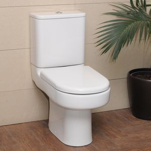 WC Cristallo Descarga Muro con Tapa Asiento y Fijaciones Blanco