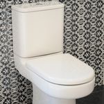 Baños-WC-Cristallo-Descarga-Muro-con-Tapa-Asiento-y-Fijaciones-Blanco