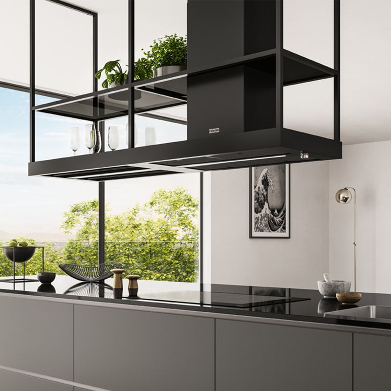 Cocina-Campana-Isla-T-Shelf-Mythos-Matt-F180-Negro