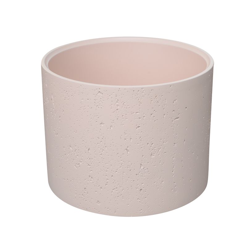 Baños-Lavamanos-Redondo-Sobreponer-Verona-Rosa-Mate-sin-rebalse-390-mm