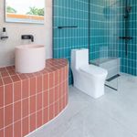 Baños-Lavamanos-Redondo-Sobreponer-Verona-Rosa-Mate-sin-rebalse-390-mm