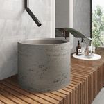 Baños-Lavamanos-Redondo-Sobreponer-Verona-Rosa-Mate-sin-rebalse-390-mm