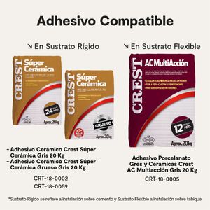 Cerámica Ripio Ladrillo Mate No Rectificado 45x45 cm