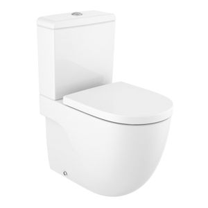 WC Rimless dual Muro c/asiento Meridian Blanco 760x600x370mm