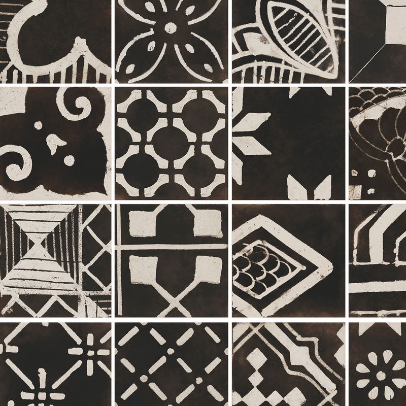 Pisos-y-Muros-Porcelanato-Riggiole-Negro-Deco-Mix-Mate-30x30-cm