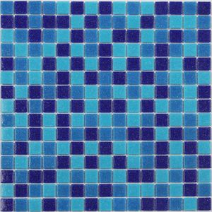 Mosaico Mezcla Azul 32x32 cm