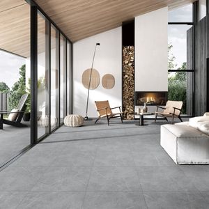 Porcelanato Prestige Gris Claro Mate Tipo Mármol 60x60 cm